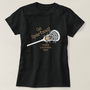 Gold Go Team Lacrosse mama T-shirt