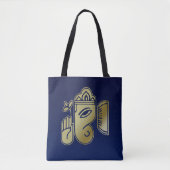 Gold Goddess Ganesha - All-Over-Print Canvas tas (Voorkant)