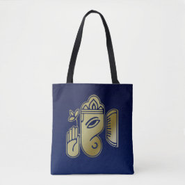Gold Goddess Ganesha - All-Over-Print Canvas tas