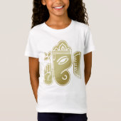 Gold Goddess Ganesha - Girls' T-Shirt (Voorkant)