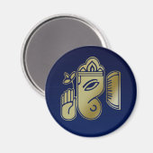 Gold Goddess Ganesha - Magnet (Voorkant / Achterkant)