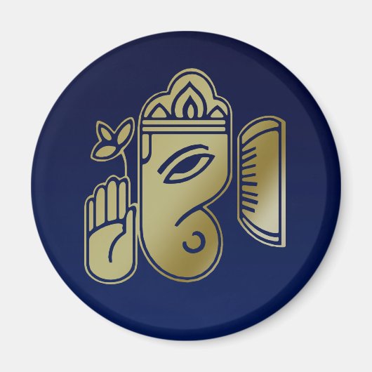 Gold Goddess Ganesha - Magnet (Voorkant)