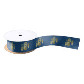 Gold Goddess Ganesha - Ribbon Satijnen Lint (Spoel)