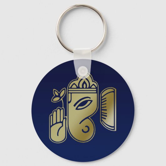 Gold Goddess Ganesha - Sleutelhanger (Voorkant)