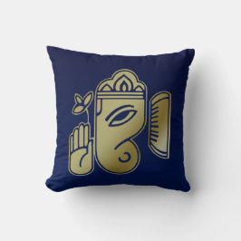 Gold Goddess Ganesha - Square Pillow Kussen