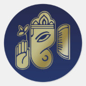 Gold Goddess Ganesha - Sticker (Voorkant)