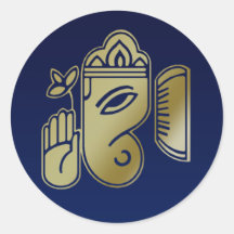 Gold Goddess Ganesha - Sticker