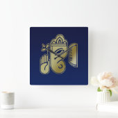 Gold Goddess Ganesha - Wall Clock Vierkante Klok (Huis)