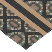 Gold & Gold Modern Classic Monogram Patroon Korte Tafelloper (Hoek)