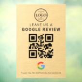 Gold Google Review Logo Raamsticker (Vel 3)
