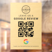 Gold Google Review Logo Raamsticker (Vel 2)