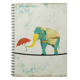 Gold Graceful Elephant-laptop Notitieboek