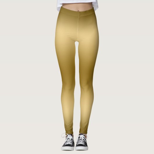 Gold gradiënt achtergrond leggings (Voorkant)