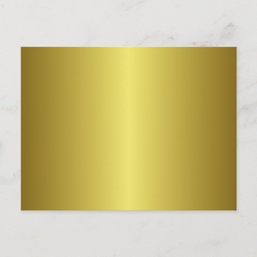 Gold gradiënt Faux Folie achtergrond leeg Briefkaart (Voorkant)