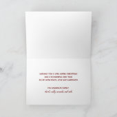 Gold Gradient Retro Script Merry Christmas Feestdagen Kaart (Binnen)