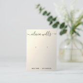 Gold Gradient Script Veroorbaar Visitekaartje weer (Staand voorkant)