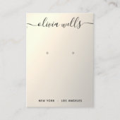 Gold Gradient Script Veroorbaar Visitekaartje weer (Voorkant)