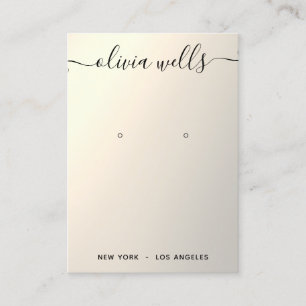 Gold Gradient Script Veroorbaar Visitekaartje weer