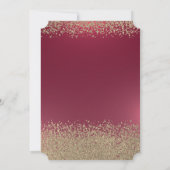 Gold Graduation Cap, Diamonds Red Afstuderen Kaart (Achterkant)