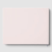 Gold Graduation Cap Minimalistisch Roze Afstuderen Gastenboek (Achterkant)