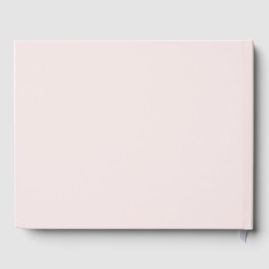 Gold Graduation Cap Minimalistisch Roze Afstuderen Gastenboek (Achterkant)