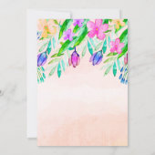 Gold Graduation Cap Spring Flowers Afstuderen Kaart (Achterkant)