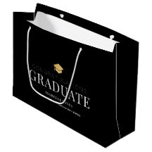 Gold Graduation Cap Zwart Afstuderen