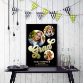 Gold Graduation Party Sign Aangepaste foto Poster