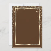 Gold Graduing Cap Diamonds Bruin Afstuderen Kaart (Achterkant)