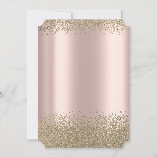 Gold Gradup, diamant Roos Gold Afstuderen Kaart (Achterkant)