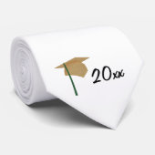 Gold Gradup en jaar aangepaste niktie Stropdas (Opgerold)