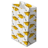 Gold Gradup met Confetti Klein Cadeauzakje (Achterkant Gekanteld)