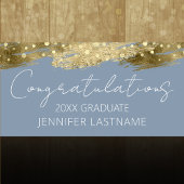 Gold Graduparty Budget Banner