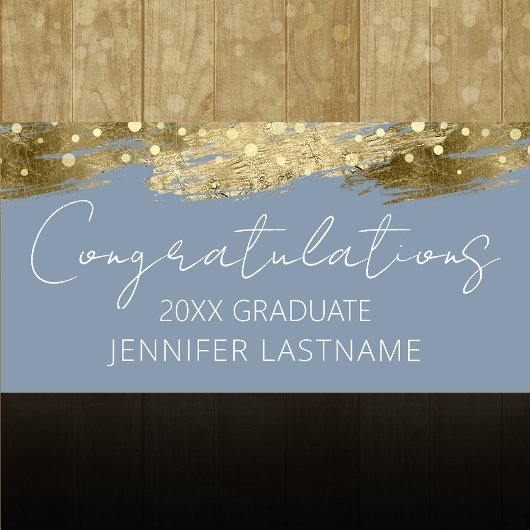 Gold Graduparty Budget Banner