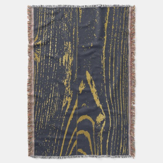 Gold Grain Throw Blanket Deken (Voorkant Verticaal)