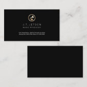 Gold Gramophone Icon Music Producer Visitekaartje (Voorkant / Achterkant)