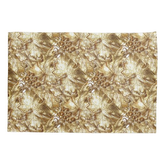 GOLD GRAPE LEAVES KUSSENSLOOP (Achterkant)