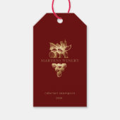 Gold Grapes Wijnmakerij Wijn Zakelijk Product Labe Cadeaulabel (Voorkant)