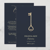 Gold Grateful Appreciation Real Estate Agent Gold Bedankkaart (Voorkant / Achterkant)