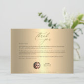 Gold Grateful Appreciation Real Estate Agent Gold Bedankkaart (Staand voorkant)