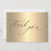 Gold Grateful Appreciation Real Estate Agent Gold Bedankkaart (Achterkant)