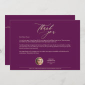 Gold Grateful Appreciation Real Estate Agent Gold Bedankkaart (Voorkant / Achterkant)