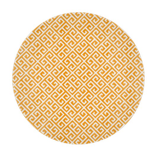 Gold Greek Key Cutting Board Snijplank (Voorkant)