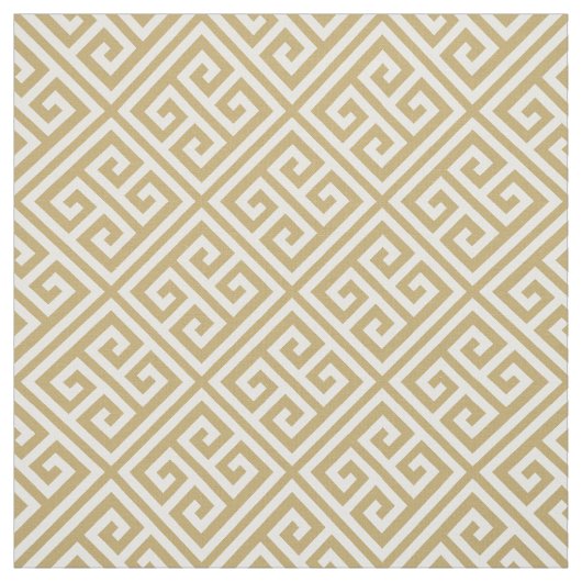 Gold Greek Key Stof (Swatch)