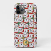 Gold Green Alaskan Malamute Schattige Hondenkerst Case-Mate iPhone Case (Achterkant)