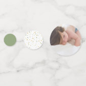 Gold & Green Balloons 1e verjaardag Confetti (Voorkanten)