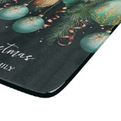 Gold Green Christmas Ornaments Snijplank (Hoek)