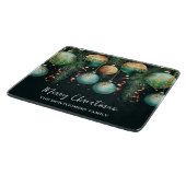 Gold Green Christmas Ornaments Snijplank (Hoek)