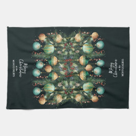 Gold Green Christmas Ornaments Theedoek