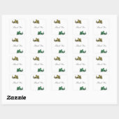 Gold Green Dragon Hartelijk dank, Stickers (Vel)